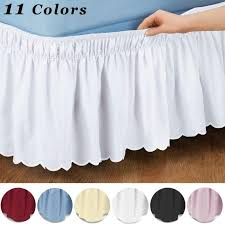 Queen King Size Dust Ruffle Bed Skirt