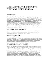 Air Alert Iii The Complete Vertical Jump Program