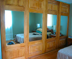 combination mirror panel sliding doors