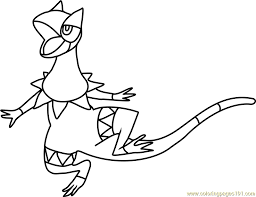 They have a tapering tail, short legs, and small feet with three pointed toes on each foot. Heliolisk Pokemon Coloring Page For Kids Free Pokemon Printable Coloring Pages Online For Kids Coloringpages101 Com Coloring Pages For Kids
