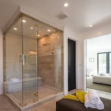 Shower With Chair Rail Tiles