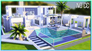Sims 4 luxury houses interior design in 2020 sims 4 modern house sims 4 house design sims house design. Sims 4 Speed Build Minimalistic Mansion Kate Emerald Youtube