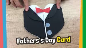 how to make tuxedo father s day gift card simple and quick to make craft for father with kids