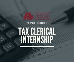 tax clerical internship harding