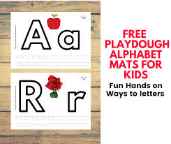 alphabet playdough mats free printable