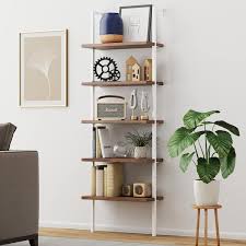 5 Shelf Ladder Bookcase Or Bookshelf