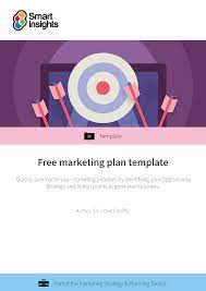 free marketing plan template smart
