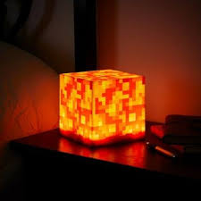 6 Minecraft Lava Block Cube Led Nightlight In 2020 Minecraft Room Decor Minecraft Bedroom Decor Minecraft Room