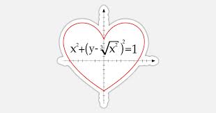 Math Formula For A Heart Sticker