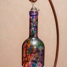 Wine Bottle Wind Chimes Visual Arts