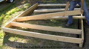 how to build a shed floor