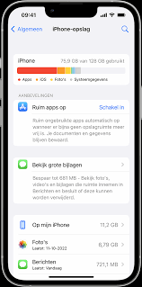 De opslagruimte van je iPhone of iPad controleren - Apple Support (NL)