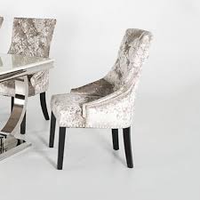The dining chairs are perfect for family meals and hosting dinner parties. Guma Valgyti Vakariene Neefektyvus Mink Crushed Velvet Dining Chairs Clarodelbosque Com