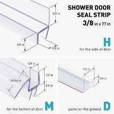 77 Frameless Shower Door Bottom Seal