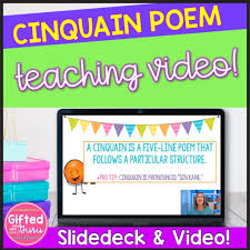 using cinquain poems to teach