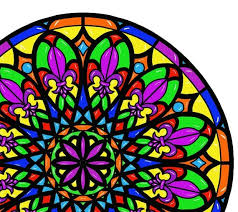 Rose Window Stained Glass Mandala