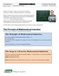 11 4 Mathematical Induction