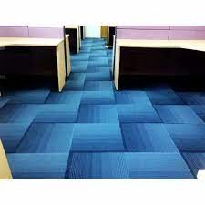 pvc baking blue carpet tile ecosoft