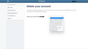 how to delete deactivate insram account