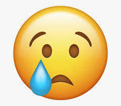 sad face transpa png crying emoji