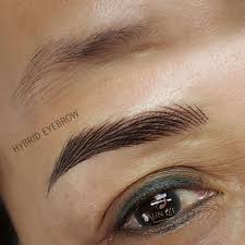 hybrid eyebrows aun lee permanent makeup