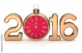 new year 2016 beginning alarm clock