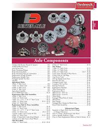 Axle Components Redneck Trailer Supplies