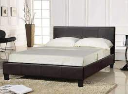prado 5ft faux leather bed frame