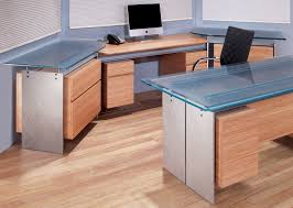 Axis Modern Glass Desk Stoneline Designs