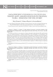 (PDF) Data deficient Sternbergia colchiciflora Waldst. & Kit ...