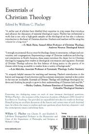 essentials of christian theology william placher  essentials of christian theology william placher 9780664223953 com books