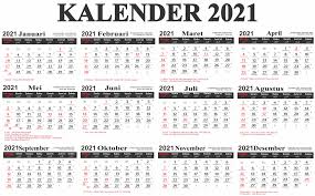 Kalender jawa 2021 online hari ini yang insya allah akurat. Kalender Tahun 2021 Indonesia Lengkap Dengan Hari Libur Nasional