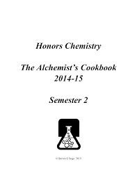 alchemist`s cookbook student part final 