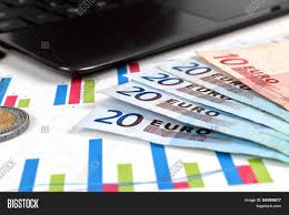 Euro Bills Stock Chart Image Photo Free Trial Bigstock
