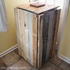 recycling pallets into a rustic recycle