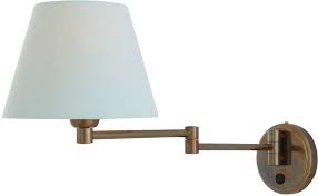 Kerry Swivel Arm Brass Wall Light With