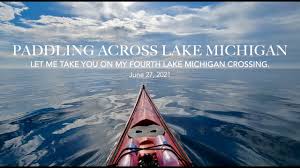 paddling across lake michigan 4 june