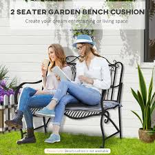 Outsunny 2 Pcs Patio Bench Swing Chairs