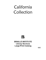 California Collection Braille