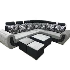 modern l shape hotel sofa set