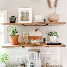 Coffee Bar Shelf J Shaped Lip Bracket