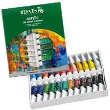 Reeves Acrylic Colour Artist Set 24s X 10ml