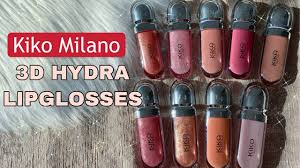 kiko milano 3d hydra lipglosses