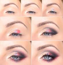 makeup tutorial black red glitter