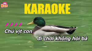 Karaoke Chú Vịt Con - Nhạc Thiếu Nhi Karaoke Cho Bé Hát - YouTube