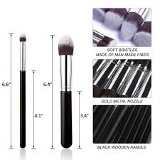 silver makeup brush set