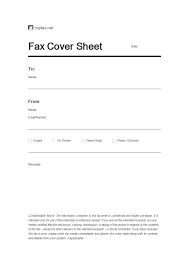 what is a fax cover sheet and how to