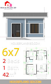 Check spelling or type a new query. Simple House Plans 6x7 With 2 Bedrooms Shed Roof House Plans 3d