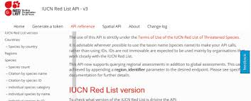 Iucn Red List Api Overview Documentation Alternatives