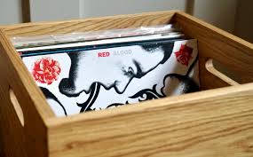 personalised vinyl record storage box